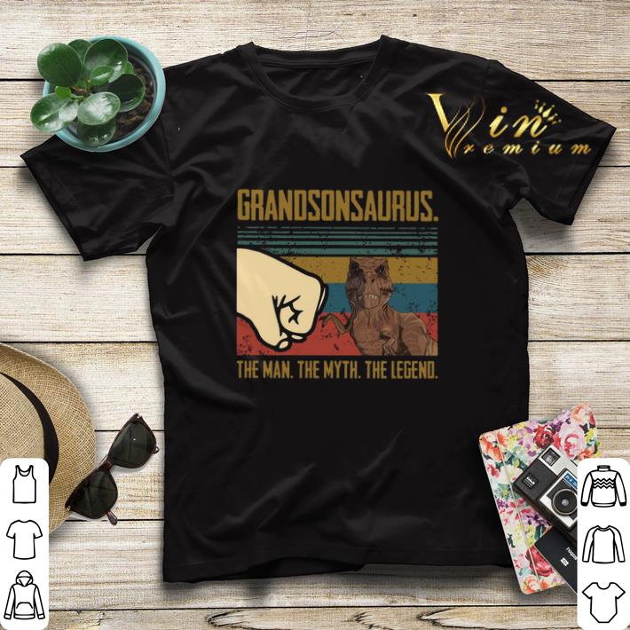 T Rex Grandsonsaurus the man the myth the legend Vintage shirt sweater 4 - T-Rex Grandsonsaurus the man the myth the legend Vintage shirt sweater