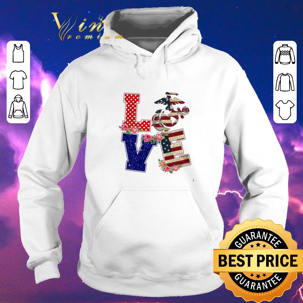 Top Love United States Marine Corps flowers shirt sweater Top Love United States Marine Corps flowers shirt sweater 4 - Top Love United States Marine Corps flowers shirt sweater