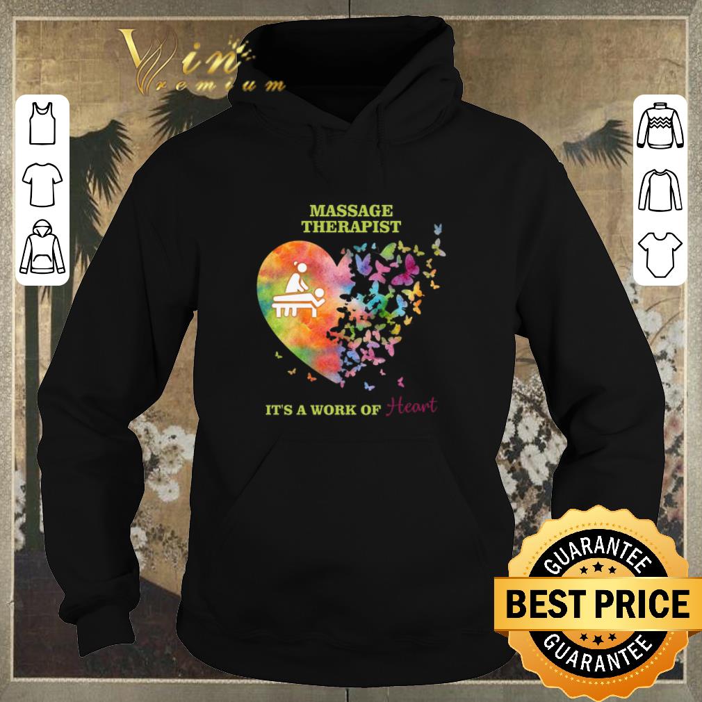 Top Love butterfly Massage Therapist It s a work of heart shirt sweater 4 - Top Love butterfly Massage Therapist It's a work of heart shirt sweater