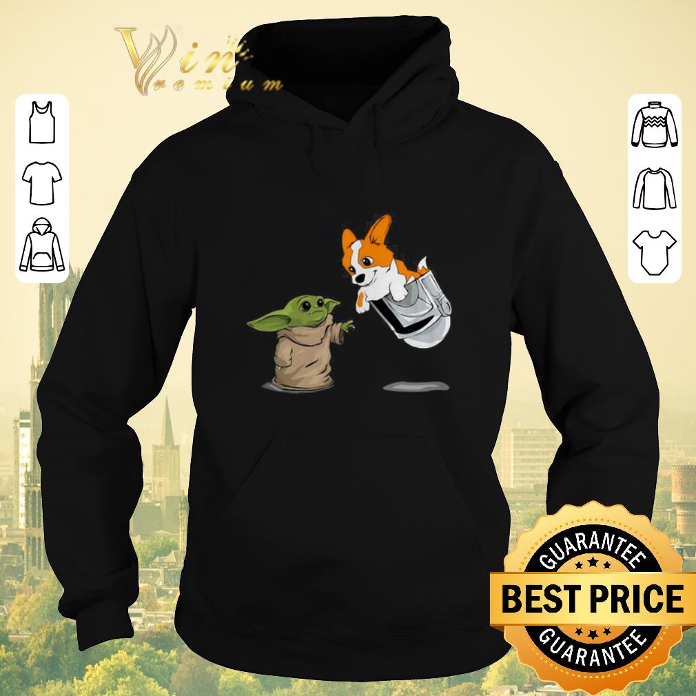 Top Star Wars Baby yoda and Corgi in pocket Mandalorian shirt sweater 4 - Top Star Wars Baby yoda and Corgi in pocket Mandalorian shirt sweater