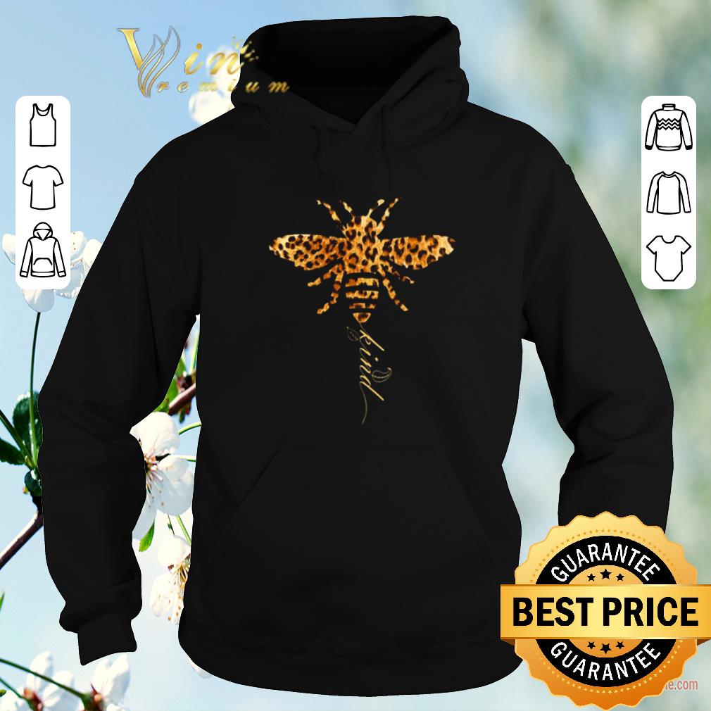 Awesome Bee Kind and Leopard shirt sweater Awesome Bee Kind and Leopard shirt sweater 4 - Awesome Bee Kind and Leopard shirt sweater