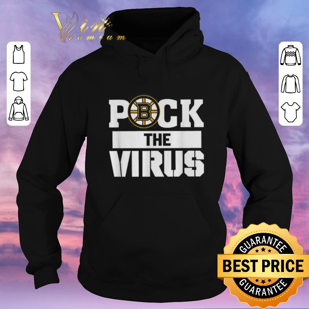 Awesome Boston Bruins Puck The Virus Corona shirt sweater 4 - Awesome Boston Bruins Puck The Virus Corona shirt sweater