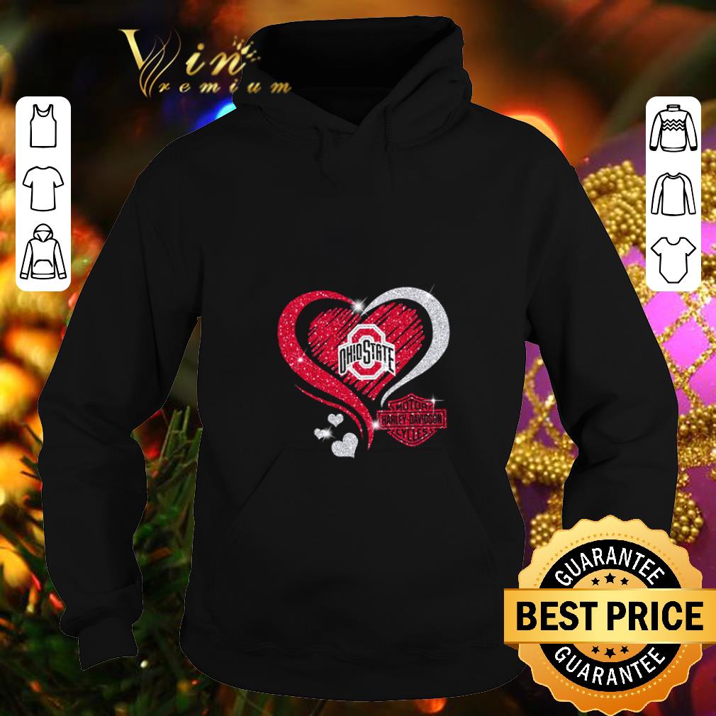 Awesome Diamond heart Ohio State Buckeyes Motor Harley Davidson Cycles shirt 4 4 - Awesome Diamond heart Ohio State Buckeyes Motor Harley-Davidson Cycles shirt