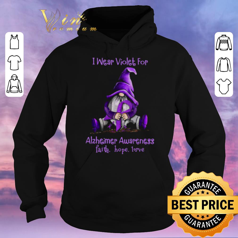 Awesome Gnome i wear violet for Alzheimer Awareness faith hope love shirt sweater 4 - Awesome Gnome i wear violet for Alzheimer Awareness faith hope love shirt sweater