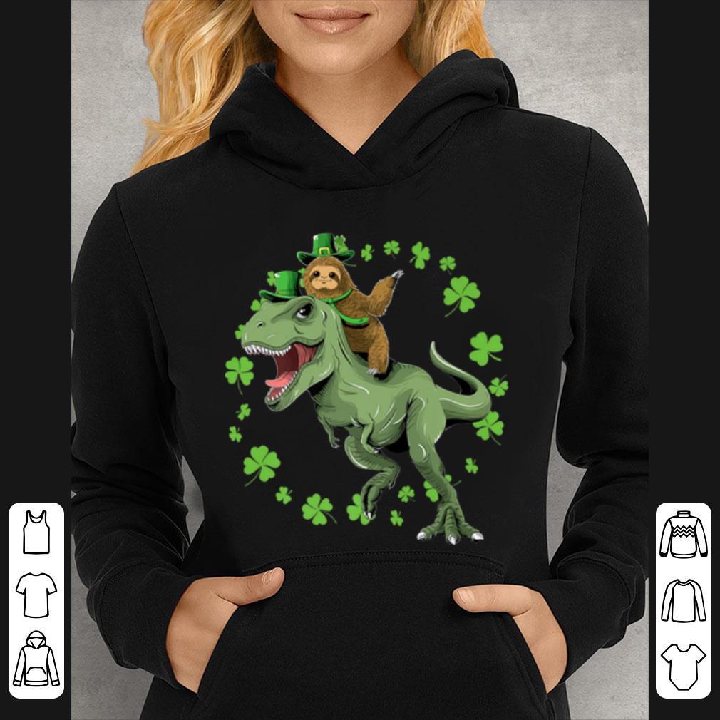 Awesome St Patricks Day T rex Dinosaur And Sloth Shamrocks shirt 4 - Awesome St Patricks Day T-rex Dinosaur And Sloth Shamrocks shirt