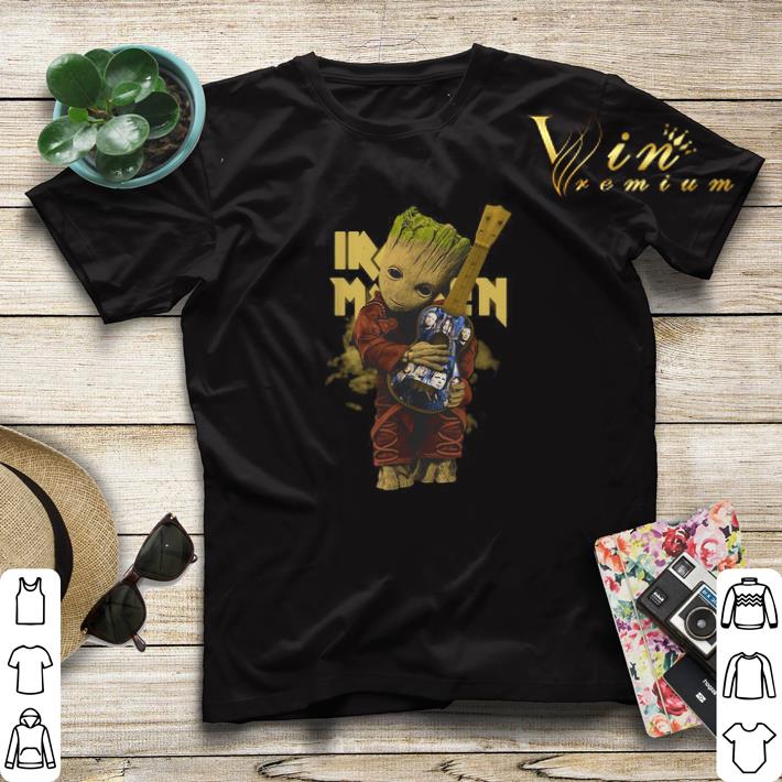 Baby Groot hug Iron Maiden guitar shirt sweater 4 - Baby Groot hug Iron Maiden guitar shirt sweater