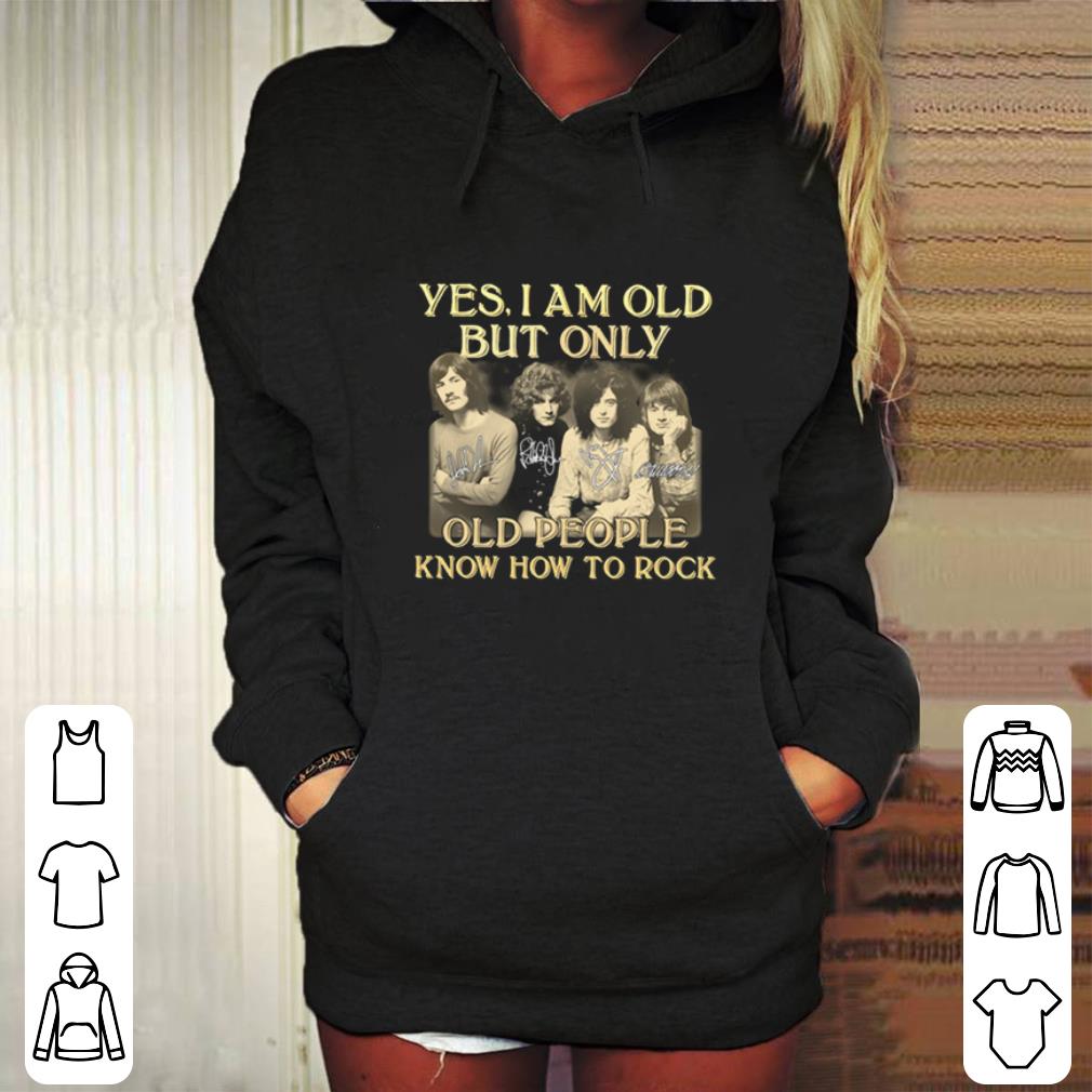 Best Led Zeppelin Yes I am old but only people know how to rock signatures shirt 4 - Best Led Zeppelin Yes I am old but only people know how to rock signatures shirt