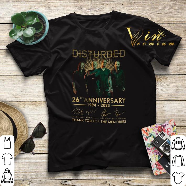 Disturbed logo 26th anniversary 1994-2020 signatures shirt sweater Disturbed logo 26th anniversary 1994 2020 signatures shirt sweater 4 - Disturbed logo 26th anniversary 1994-2020 signatures shirt sweater