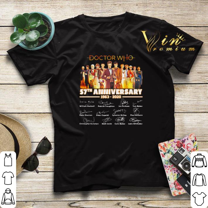 Doctor Who 57th Anniversary 1963-2020 Signatures shirt sweater Doctor Who 57th Anniversary 1963 2020 Signatures shirt sweater 4 - Doctor Who 57th Anniversary 1963-2020 Signatures shirt sweater