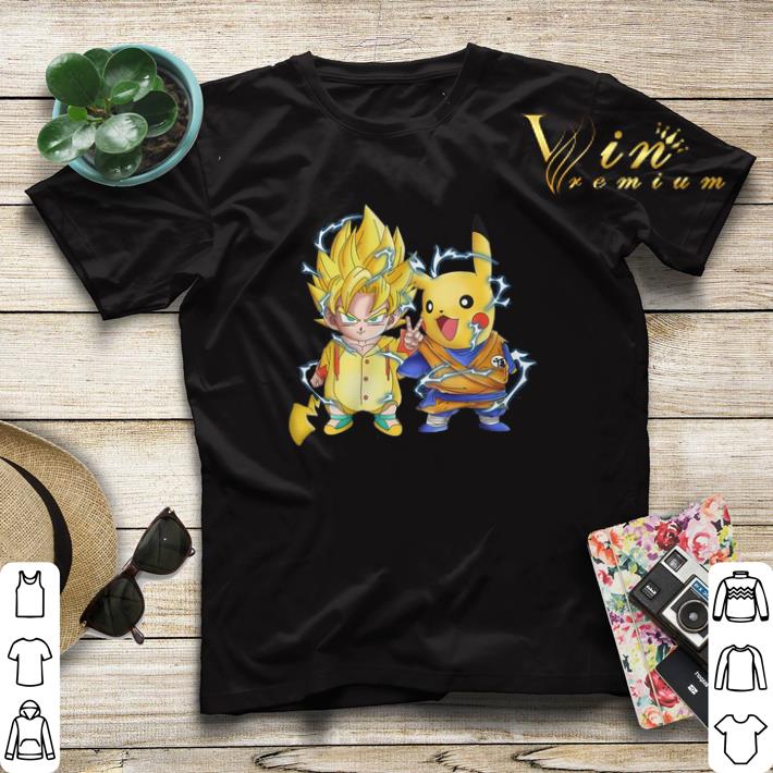 Dragon ball Z Son Goku and Pikachu shirt sweater 4 - Dragon ball Z Son Goku and Pikachu shirt sweater