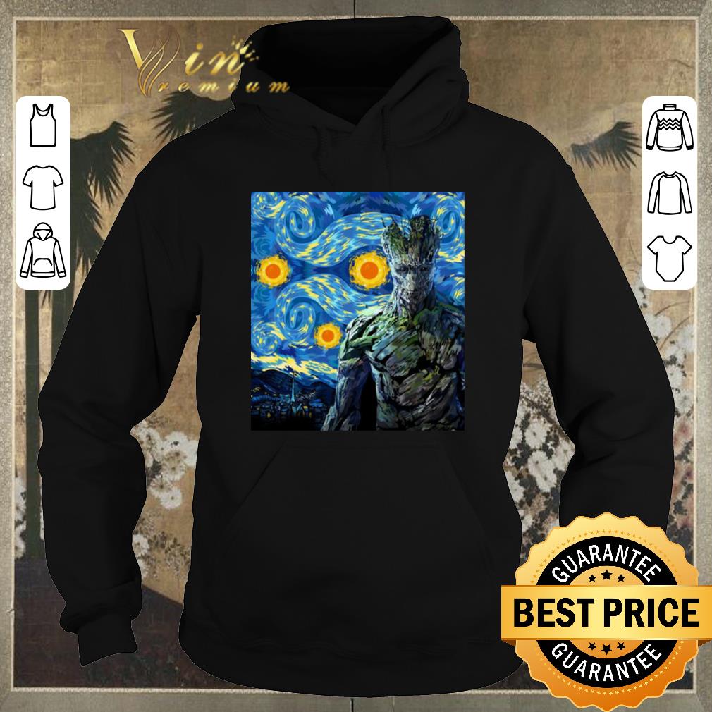 Funny Marvel Groot Mashup Van Gogh Starry Night shirt sweater 4 - Funny Marvel Groot Mashup Van Gogh Starry Night shirt sweater