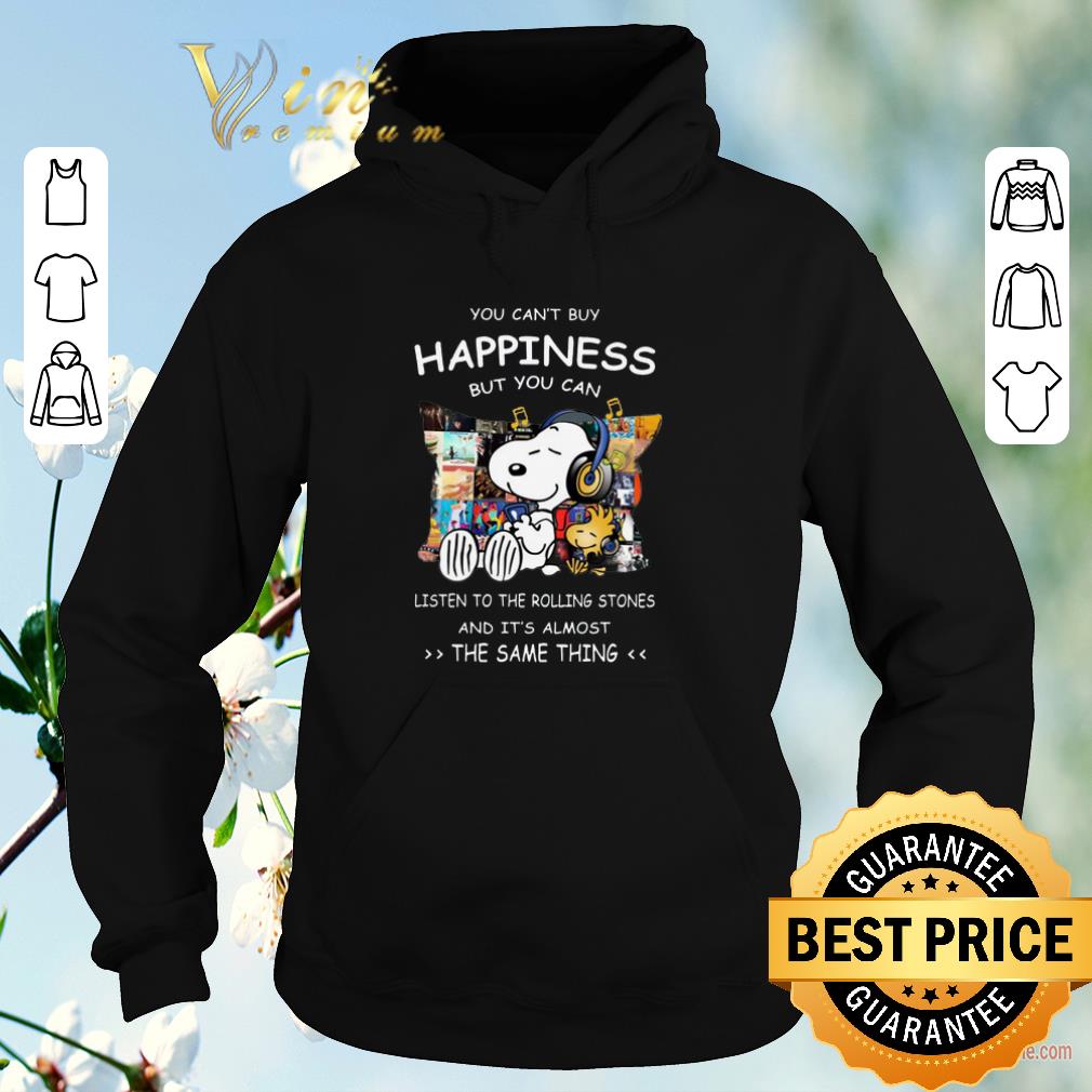 Funny Snoopy You can t buy happiness but you can listen to The Rolling Stones shirt sweater 4 - Funny Snoopy You can’t buy happiness but you can listen to The Rolling Stones shirt sweater
