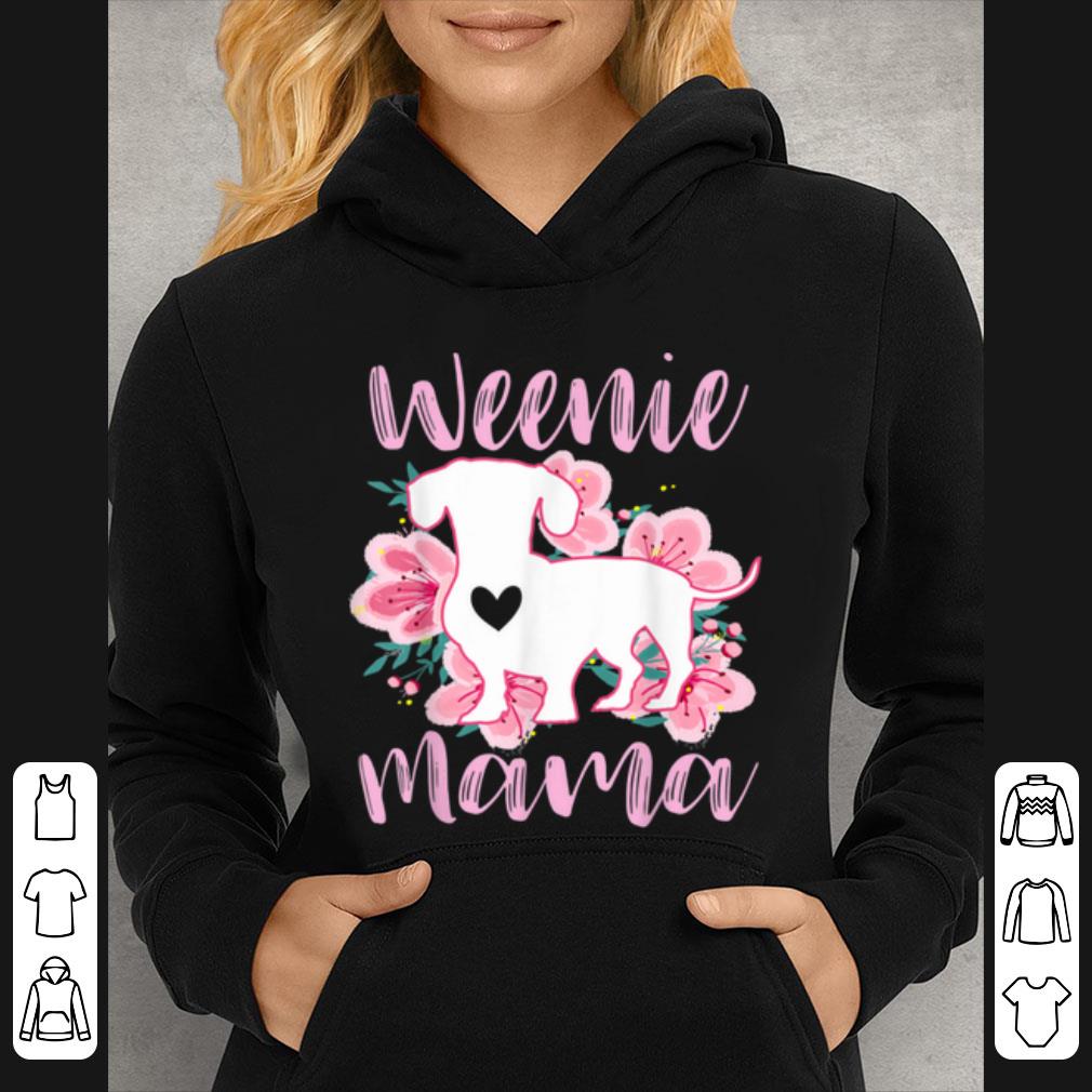 Great Dachshund Mama Wiener Dog Pink Flowers Cute Weenie Mom Gift shirt 4 - Great Dachshund Mama Wiener Dog Pink Flowers Cute Weenie Mom Gift shirt