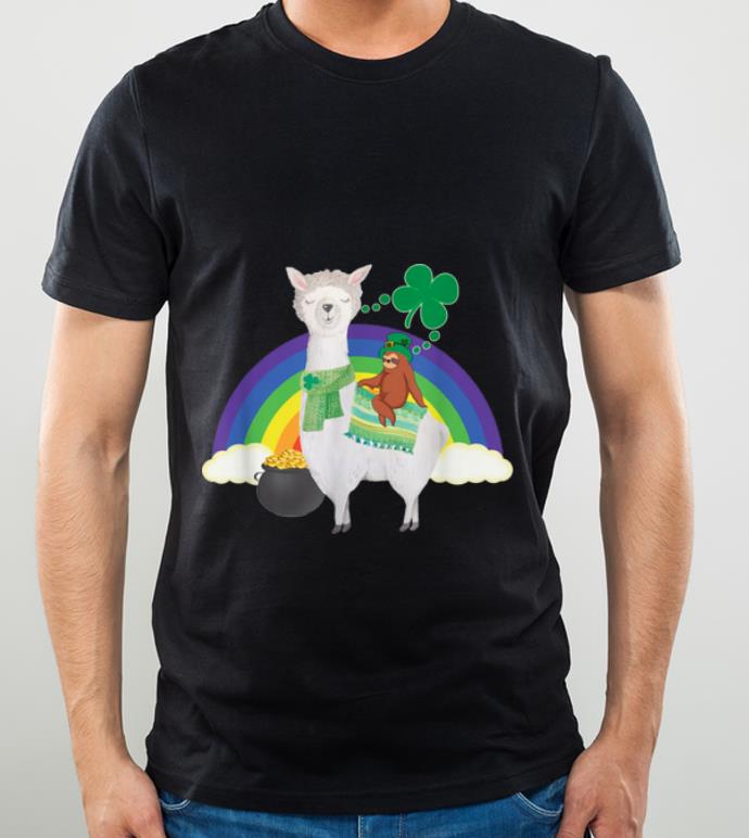 Great Funny St Patrick s Day Lucky Sloth Riding Llama shirt 4 - Great Funny St Patrick's Day Lucky Sloth Riding Llama shirt