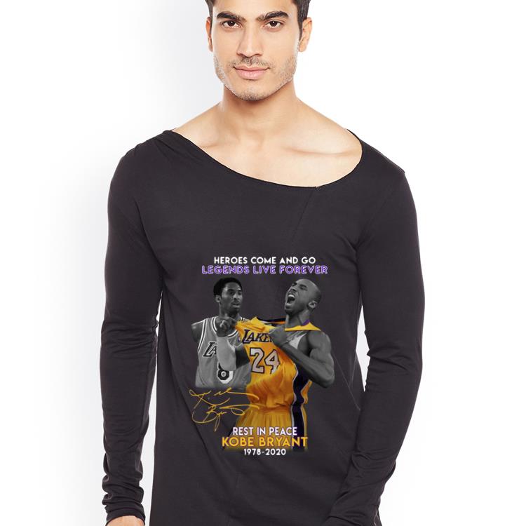 Great Heroes Come And Go Legends Live Forever Kobe Bryant Signature shirt 4 - Great Heroes Come And Go Legends Live Forever Kobe Bryant Signature shirt