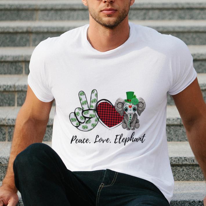 Great Peace Love Lucky Elephant Irish shirt 4 - Great Peace Love Lucky Elephant Irish shirt