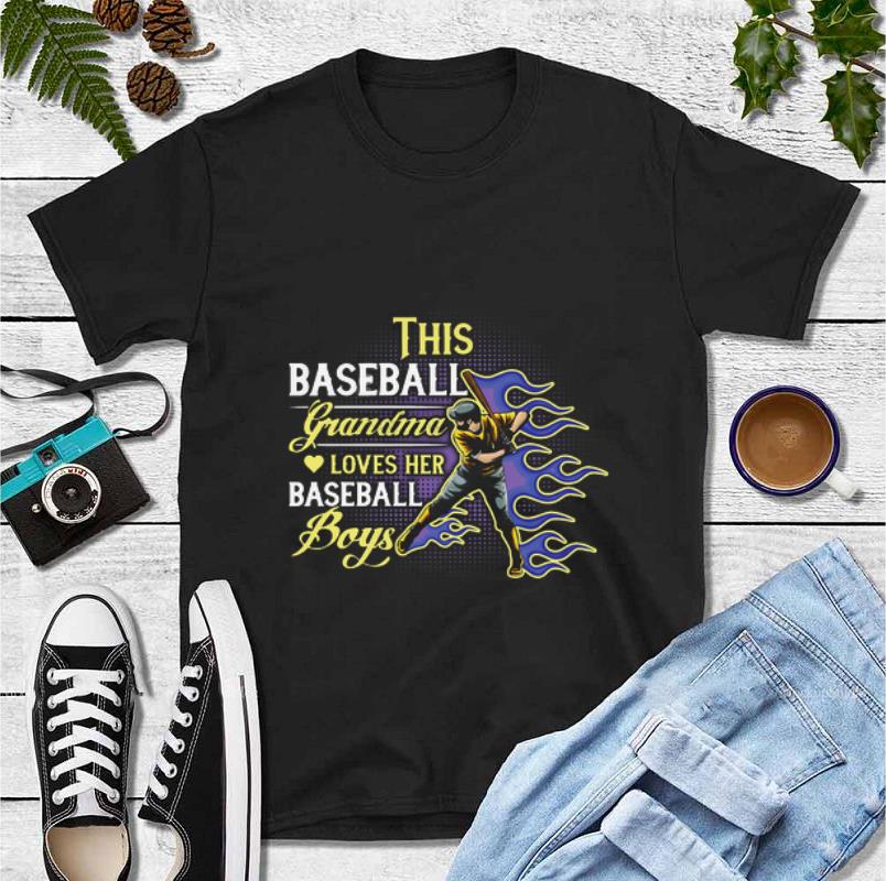 Great This baseball grandma loves her baseball boy shirt 4 - Great This baseball grandma loves her baseball boy shirt