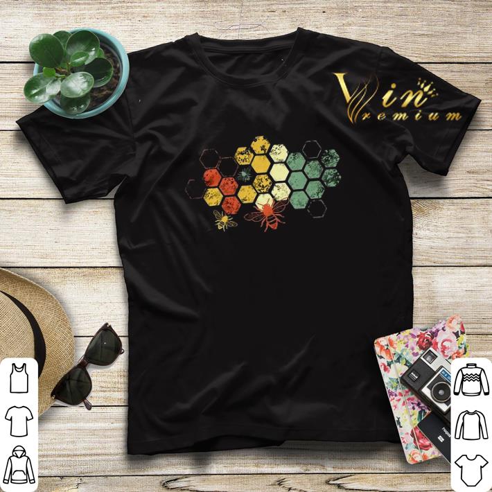 Honeycomb Rainbow Bee Vintage shirt sweater 4 - Honeycomb Rainbow Bee Vintage shirt sweater