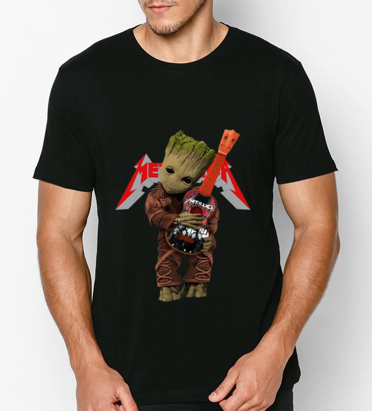 Hot Baby Groot Hug Metallica Guitar shirt 4 - Hot Baby Groot Hug Metallica Guitar shirt