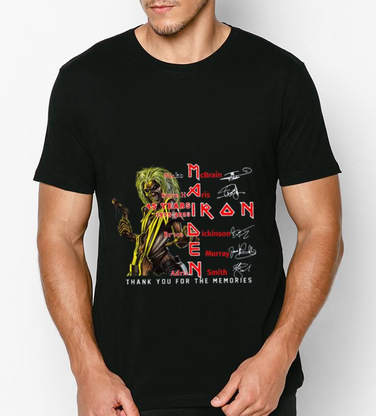 Hot Iron Maiden Nicko McBrain Steve Harris signatures shirt Hot Iron Maiden Nicko McBrain Steve Harris signatures shirt 4 - Hot Iron Maiden Nicko McBrain Steve Harris signatures shirt