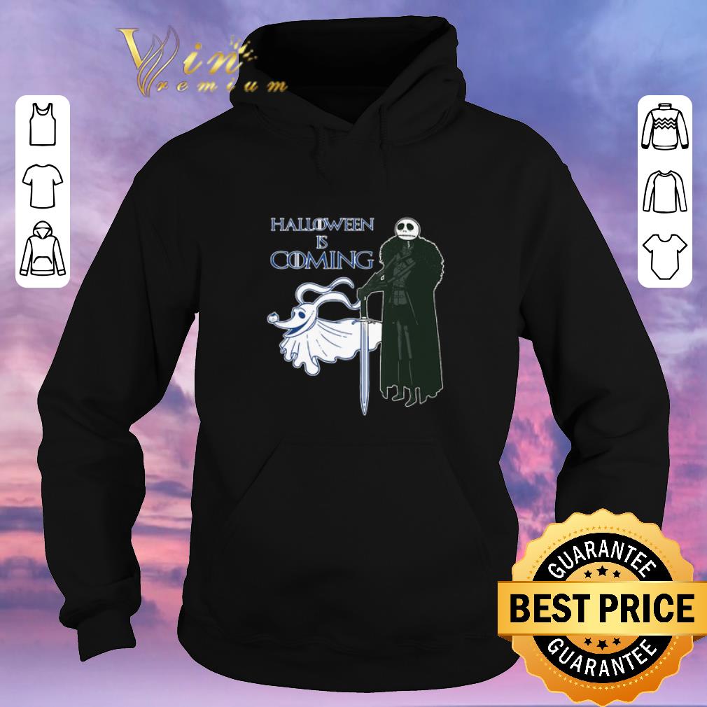 Hot Jon Snow mashup Jack Skellington And Zero Halloween Is Coming shirt sweater 4 - Hot Jon Snow mashup Jack Skellington And Zero Halloween Is Coming shirt sweater