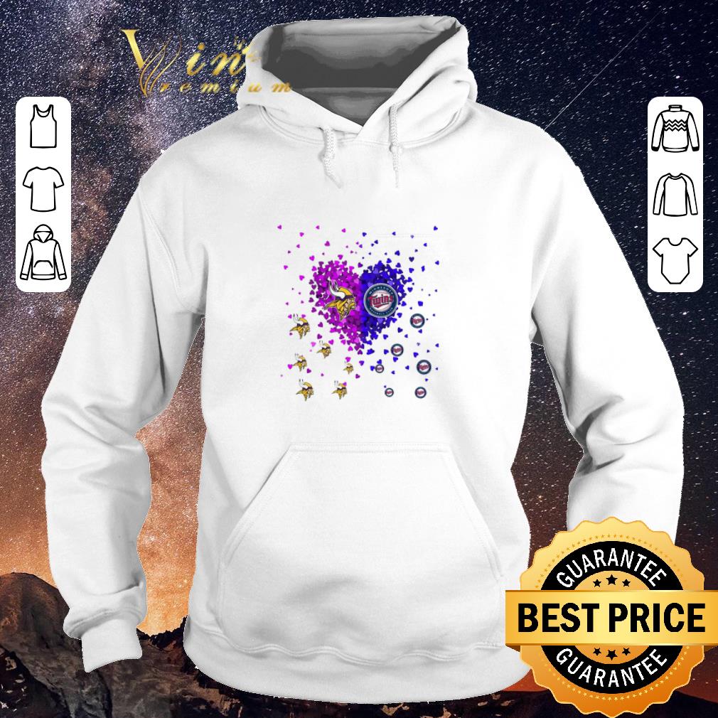 Hot Love Minnesota Vikings and Minnesota Twins Tiny Hearts Shape shirt sweater 4 - Hot Love Minnesota Vikings and Minnesota Twins Tiny Hearts Shape shirt sweater
