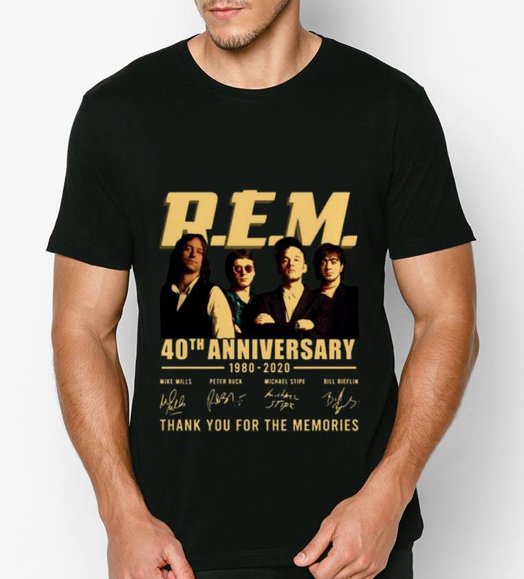 Hot Rem 40th anniversary 1980 2020 thank you for the memories signatures shirt 4 - Hot Rem 40th anniversary 1980 2020 thank you for the memories signatures shirt