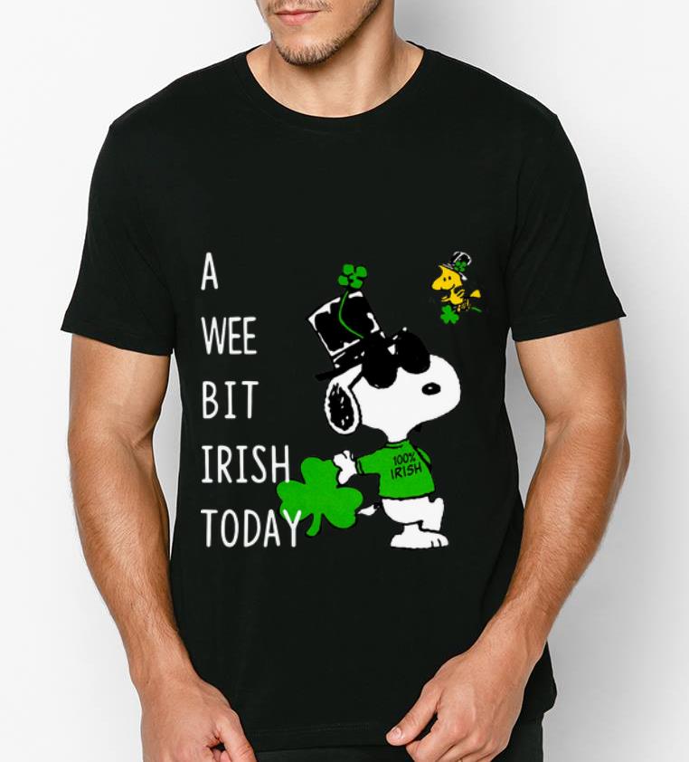 Hot Snoopy A Wee Bit Irish Today Shamrock St Patrick s Day shirt 4 - Hot Snoopy A Wee Bit Irish Today Shamrock St. Patrick's Day shirt