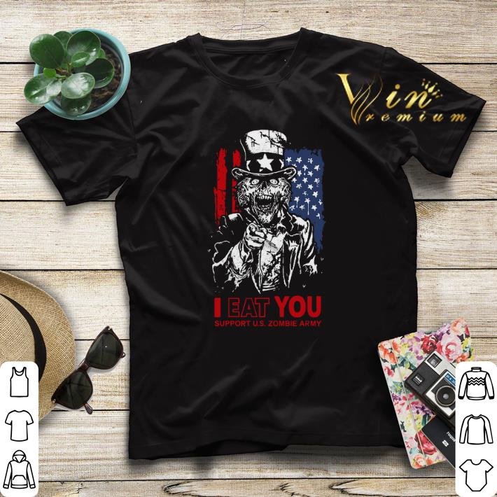 I eat you support U S Zombie Army American flag shirt sweater 4 - I eat you support U.S Zombie Army American flag shirt sweater