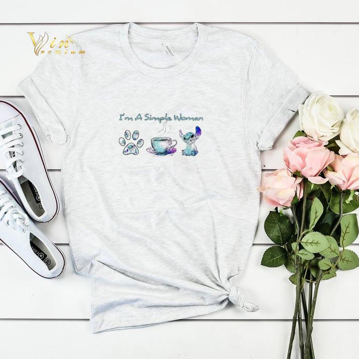 I m a simple woman I like dog paw coffee and Stitch Disney shirt sweater 4 - I’m a simple woman I like dog paw coffee and Stitch Disney shirt sweater
