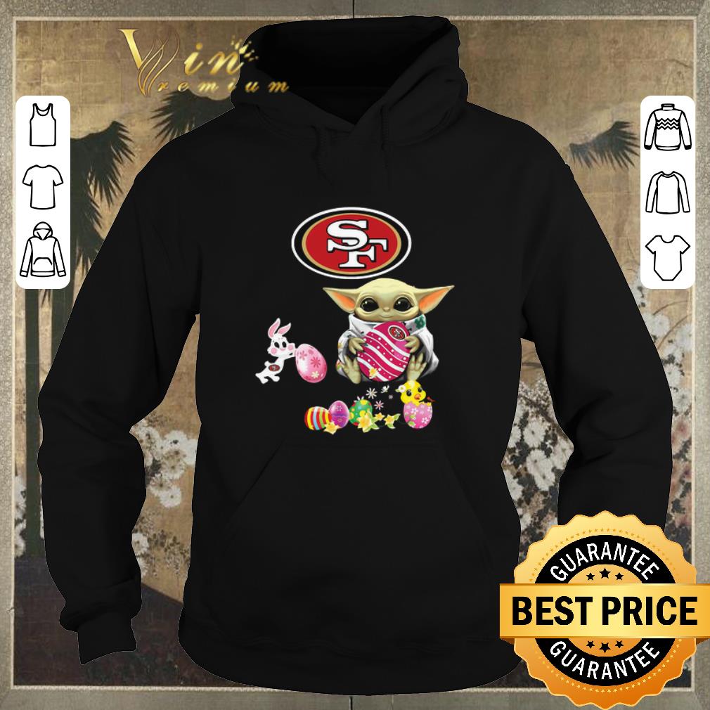 Nice Baby Yoda Hug San Francisco 49ers eggs Fertility at Easter shirt sweater 4 - Nice Baby Yoda Hug San Francisco 49ers eggs Fertility at Easter shirt sweater