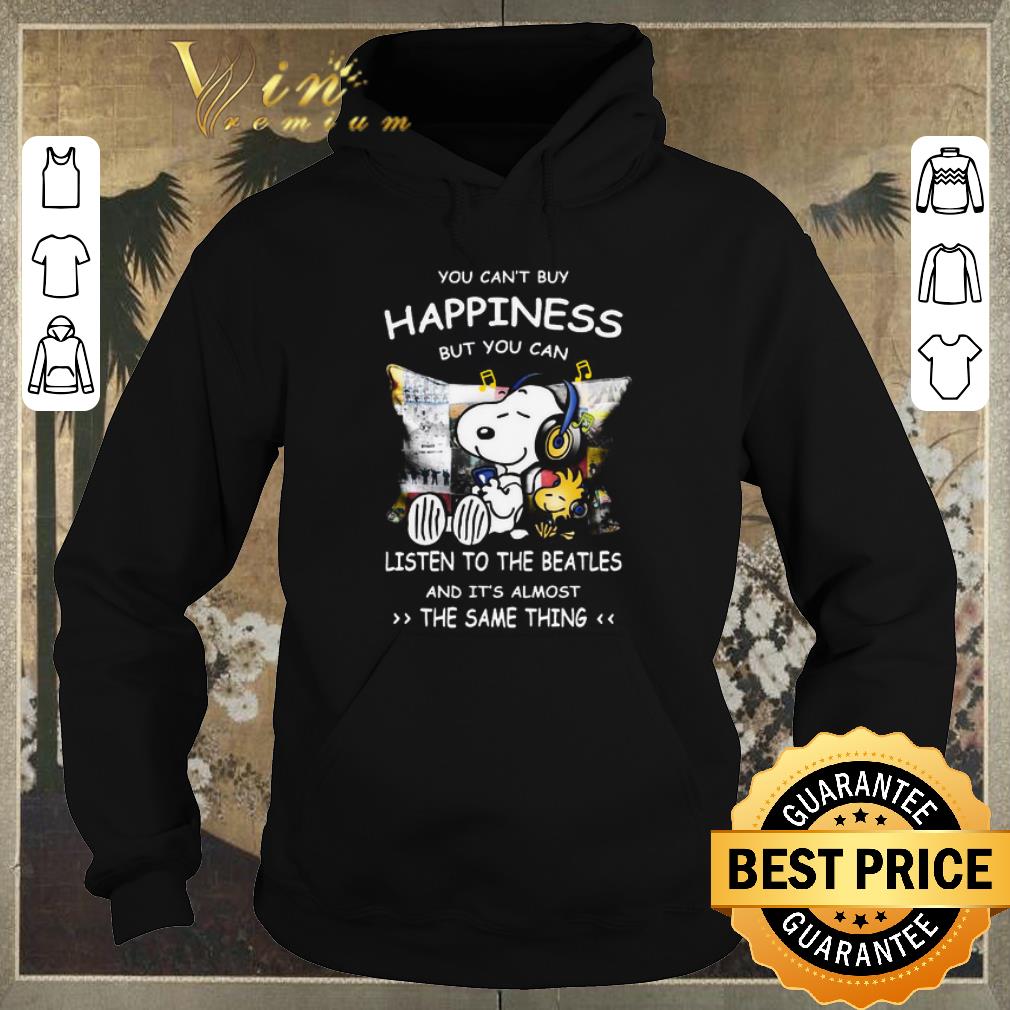 Nice Peanut Snoopy Happiness listen to The Beatle the same thing shirt sweater Nice Peanut Snoopy Happiness listen to The Beatle the same thing shirt sweater 4 - Nice Peanut Snoopy Happiness listen to The Beatle the same thing shirt sweater