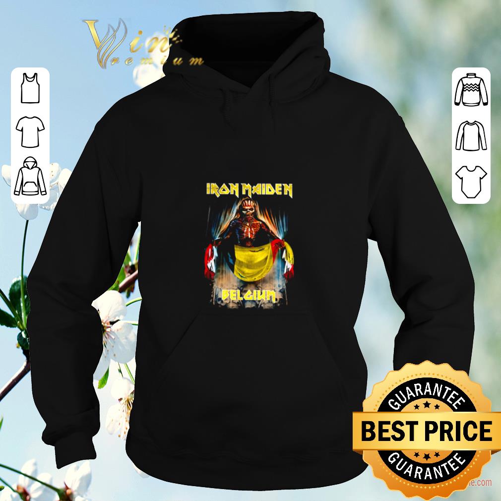Nice Skeleton Iron maiden Belgium flag shirt 4 - Nice Skeleton Iron maiden Belgium flag shirt