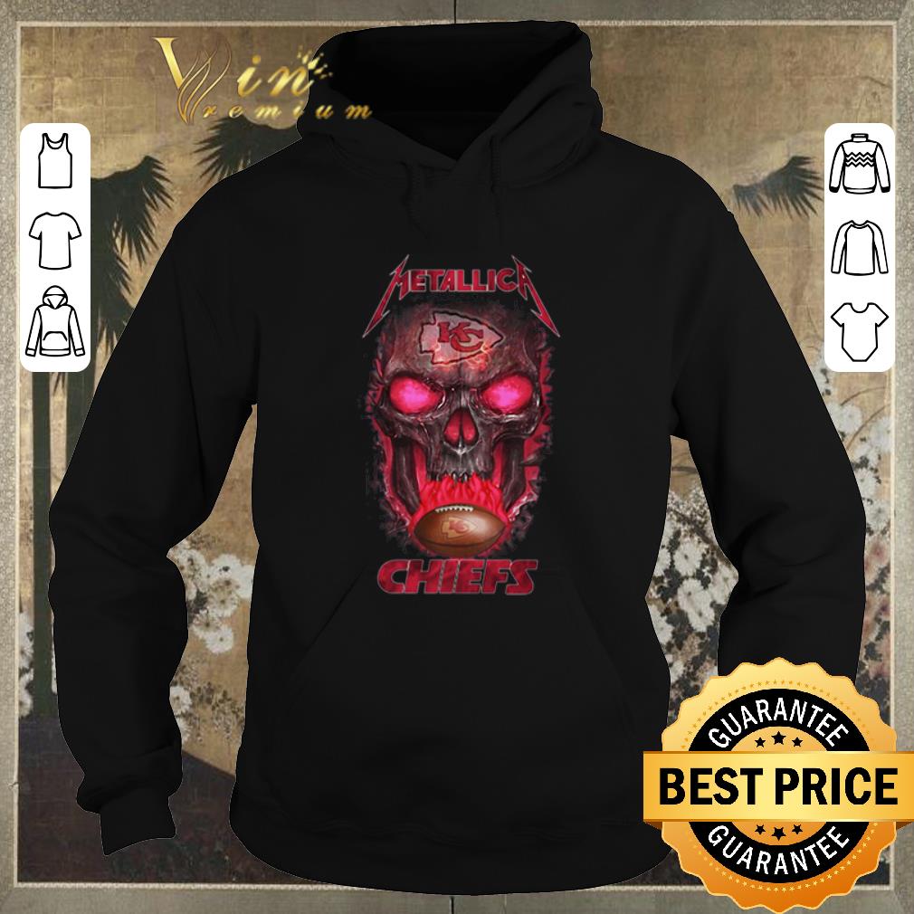 Nice Skull Metallica Logo Kansas City Chiefs shirt sweater 4 - Nice Skull Metallica Logo Kansas City Chiefs shirt sweater