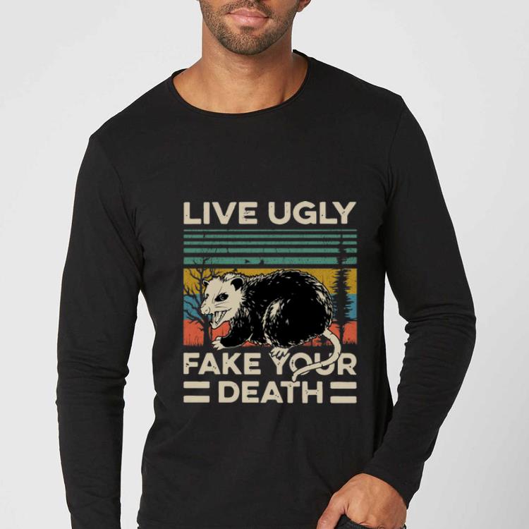 Nice Vintage Opossum Live Ugly Fake Your Death shirt 4 - Nice Vintage Opossum Live Ugly Fake Your Death shirt