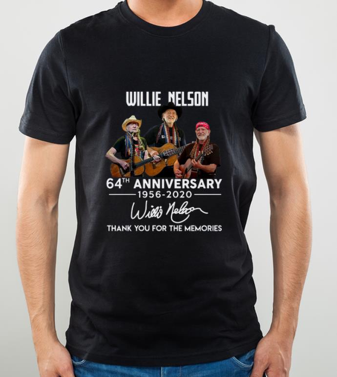 Nice Willie Nelson 64th anniversary thank you for the memories signature shirt 4 - Nice Willie Nelson 64th anniversary thank you for the memories signature shirt