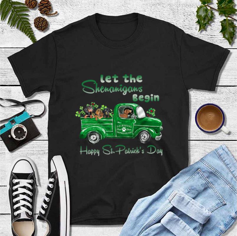 Official Dachshund Let The Shenanigans Begin Happy St patrick s Day shirt 4 - Official Dachshund Let The Shenanigans Begin Happy St.patrick’s Day shirt