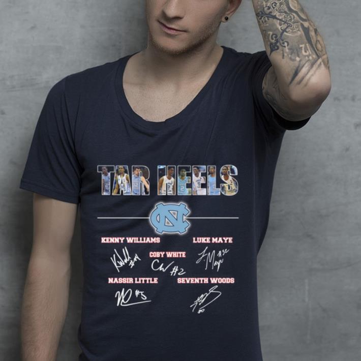 Official North Carolina Tar Heels all signatures shirt 4 - Official North Carolina Tar Heels all signatures shirt