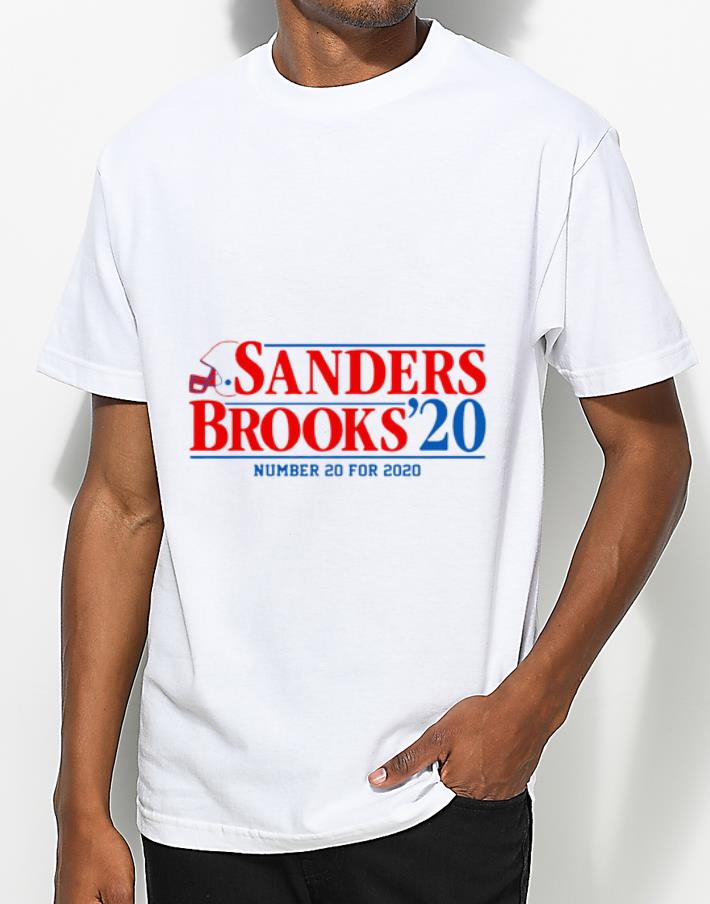 Official Sanders Brooks 2020 Number 20 For 2020 shirt 4 - Official Sanders Brooks 2020 Number 20 For 2020 shirt
