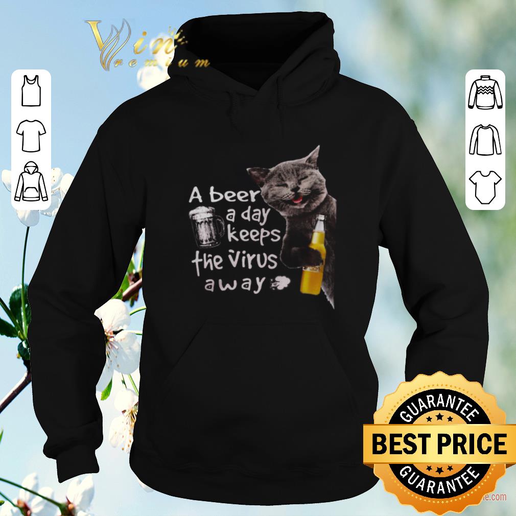 Original Cat Corona Extra a beer a day keeps the virus away shirt sweater Original Cat Corona Extra a beer a day keeps the virus away shirt sweater 4 - Original Cat Corona Extra a beer a day keeps the virus away shirt sweater