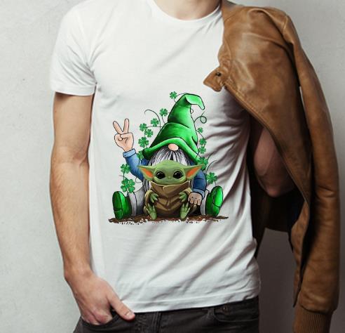 Original Gnomes Hug Baby Yoda Shamrock St Patrick s Day shirt 4 - Original Gnomes Hug Baby Yoda Shamrock St. Patrick's Day shirt