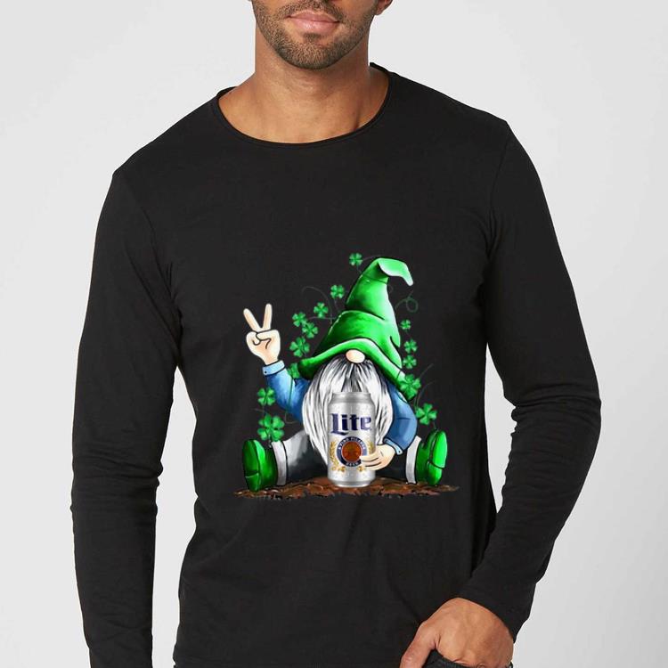 Original Gnomes Lucky Hug Miller Lite St Patrick s Day shirt 4 - Original Gnomes Lucky Hug Miller Lite St Patrick’s Day shirt
