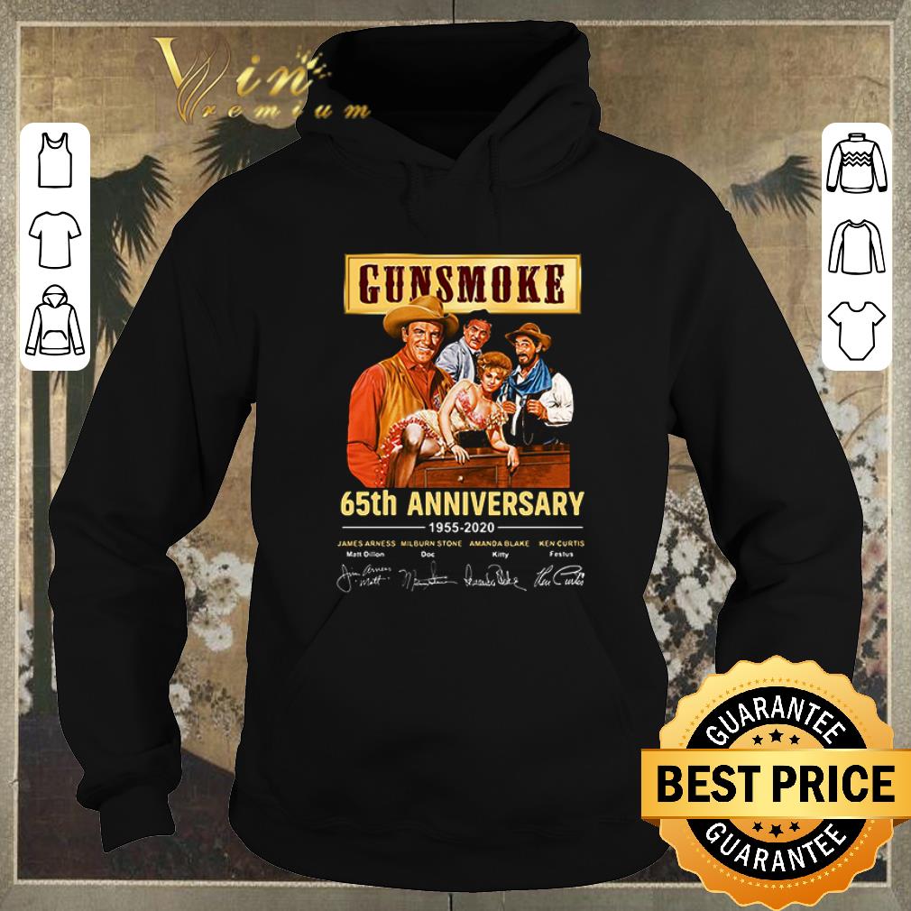 Original Gunsmoke 65th Anniversary 1955 2020 signatures thank you for the memories shirt sweater 4 - Original Gunsmoke 65th Anniversary 1955-2020 signatures thank you for the memories shirt sweater