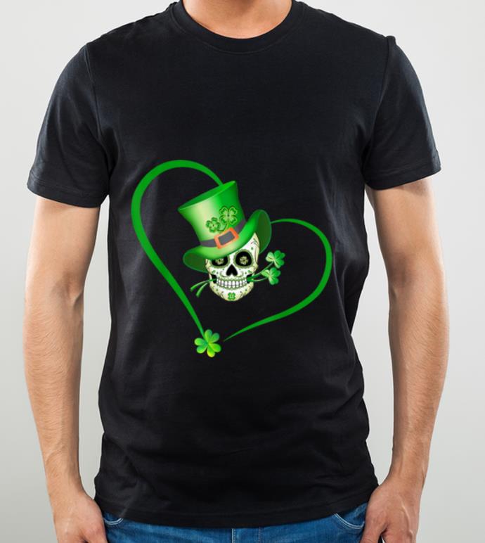 Original Heart Happy St Patrick s Day Sugar Skull shirt 4 - Original Heart Happy St Patrick's Day Sugar Skull shirt