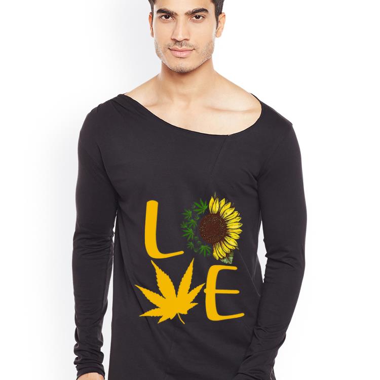 Original Love Sunflower Cannabis shirt 4 - Original Love Sunflower Cannabis shirt