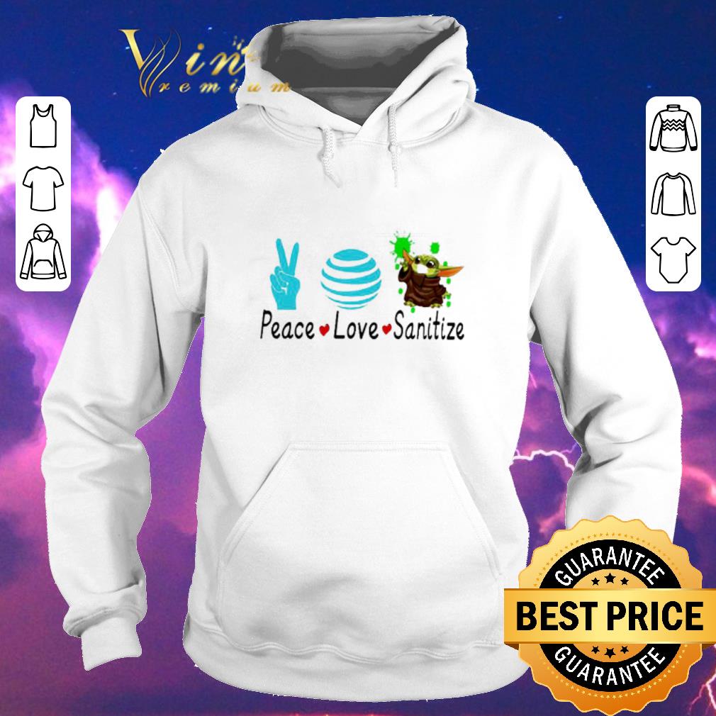 Original Peace love Sanitize Baby Yoda Coronavirus shirt sweater 4 - Original Peace love Sanitize Baby Yoda Coronavirus shirt sweater