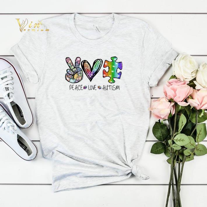 Peace Love Autism shirt sweater Peace Love Autism shirt sweater 4 - Peace Love Autism shirt sweater