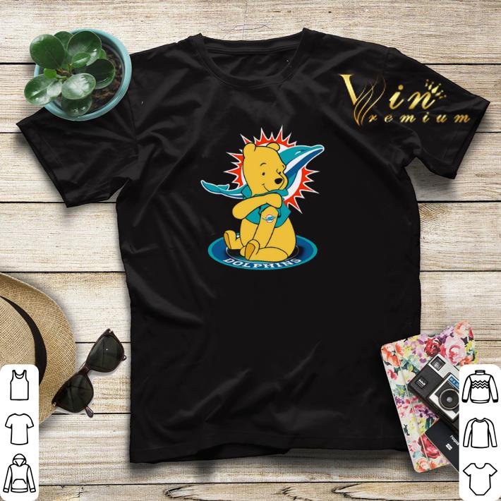 Pooh tattoos Miami Dolphins logo shirt sweater 4 - Pooh tattoos Miami Dolphins logo shirt sweater
