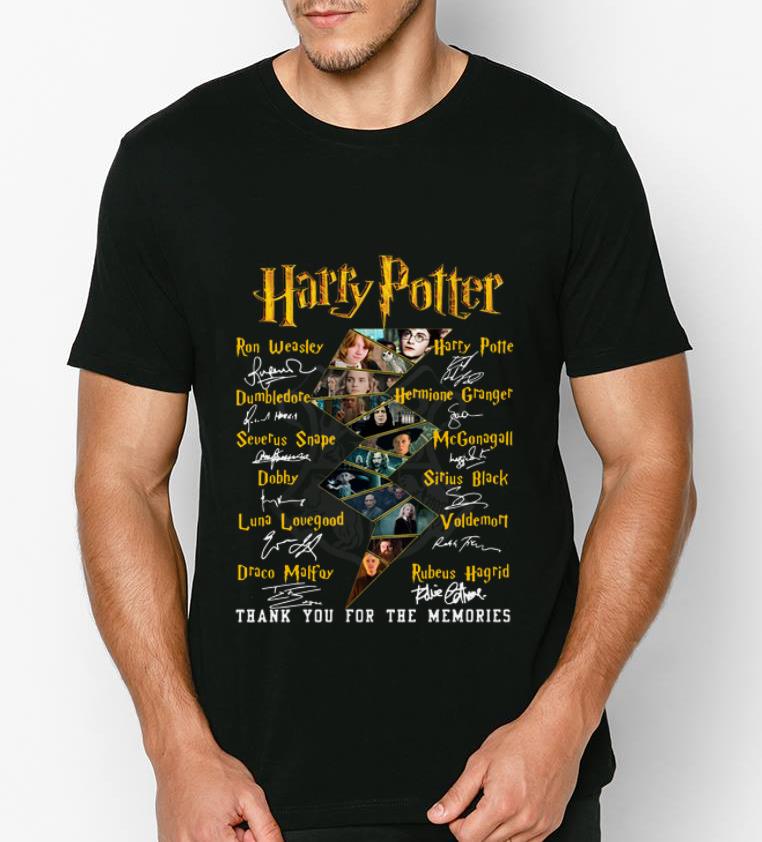 Premium Harry Potter All Signatures Characters Thank You For The Memories Signatures shirt 4 - Premium Harry Potter All Signatures Characters Thank You For The Memories Signatures shirt