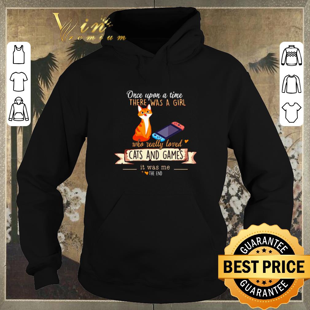 Premium Once upon a time there was a girl who really loved Cats and Games shirt sweater Premium Once upon a time there was a girl who really loved Cats and Games shirt sweater 4 - Premium Once upon a time there was a girl who really loved Cats and Games shirt sweater